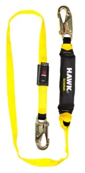 601A Linea de vida de gancho chico con amortiduador 1.80mts HAWK