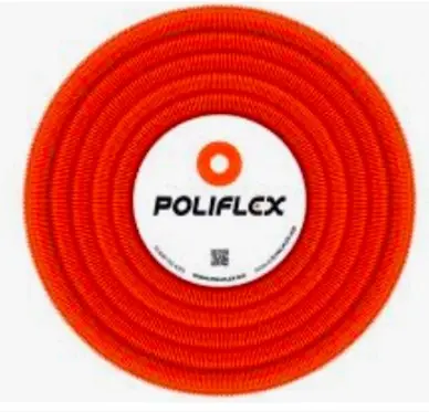 POLIFLEXNA1/2 Poliflex naranja rollo de 100 mts 1/2