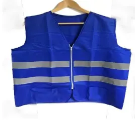 CHLRFM Chaleco casaca reflemat con reflejante, unitalla, color azul rey RFM