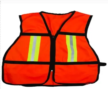 Chaleco casaca c/reflejante de gabardina Naranja/RFM