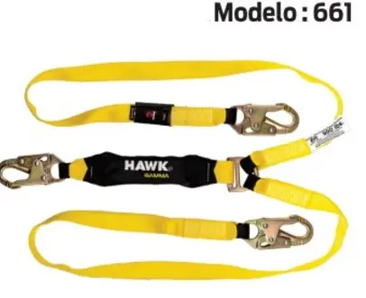661 Lineal de vida doble de gancho pequeño HAWK
