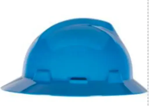 M2305611F Casco V-GARD ala ancha suspension de matraca AZUL MSA