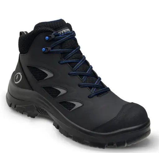 SPYG2 01 Calzado de seguridad tipo bota, con puntera de protección de policarbonato Negro RIVERLINE