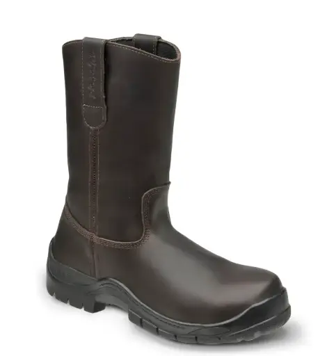 OLRP 02P Calzado de seguridad tipo bota, con puntera de protección de policarbonato Cafe RIVERINE