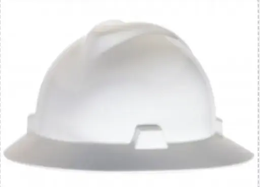 M2303541F Casco V-GARD ala ancha suspension de matraca BLANCO MSA